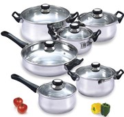 Home Collections 12 Piece Stainless Steel Cookware