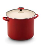 Red 12-Qt. Covered Stockpot