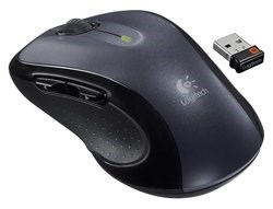 Logitech - M510 Wireless Laser Mouse - Silver/Black