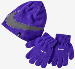 NIKE REFLECTIONS COLD-WEATHER PRESCHOOL KIDS' KNIT HAT AND GLOVES SET