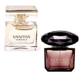 Versace Mini Fragrance Set: Versace Crystal Noir EDT (5ml) and Vanitas EDP (4.5ml) Fragrances for Her