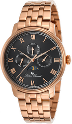 Lucien Piccard LP-10527-RG-11 Moubra Rose-Tone Steel Black Dial