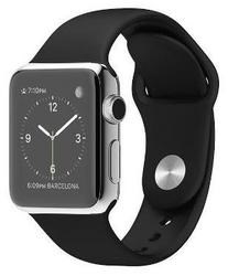 Apple Watch 42mm Stainless Steel Case - Black Sports Band MJ3U2LL/A