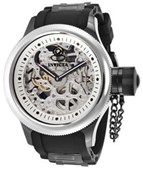 Invicta 17272 Men's Russian Diver Mechanical Silver-Tone Dial Silver-Tone Bezel