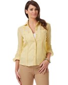 100% Linen Ladies 3/4" Length Sleeve Blouse