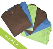 6 Men’s Hanes Premium 100% Cotton Relaxed Fit Tagless T-Shirts