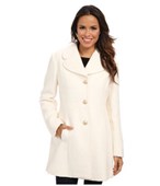 Jessica Simpson Centerfront Closure Boucle with Notch Collar and Seam Details