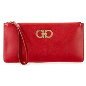 Salvatore Ferragamo Leather Wristlet