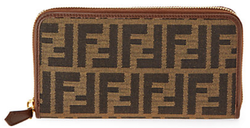 FENDI Zucca Zip-Around Wallet