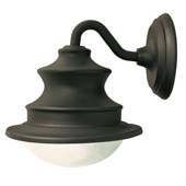 Outdoor Brown Barn Light Solar LED Wall Mount