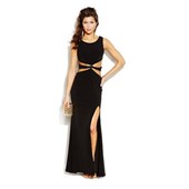 City Studios Juniors' Cutout Gown