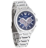 Citizen Titanium Bracelet CA4016-51L Eco-Drive Chronograph Blue Dial Mens Watch