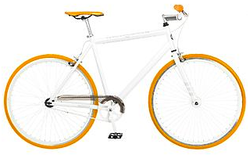 Mongoose Men's Disorder 700c Fixie Bike, White