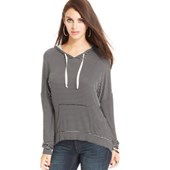 Freshman Juniors' Striped Hoodie 
