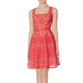 Square Neck Lace Dress
