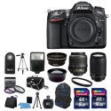  Mouse over image to zoom                  Have one to sell? Sell it yourself Video Review  NEW Nikon D7100 Digital SLR Camera w 4 Lens Complete DSLR Kit 24GB TOP VALUE!