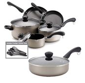 Farberware 14-piece Cookware Set, Champagne