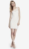 SLEEVELESS OPEN BACK LACE SHEATH DRESS